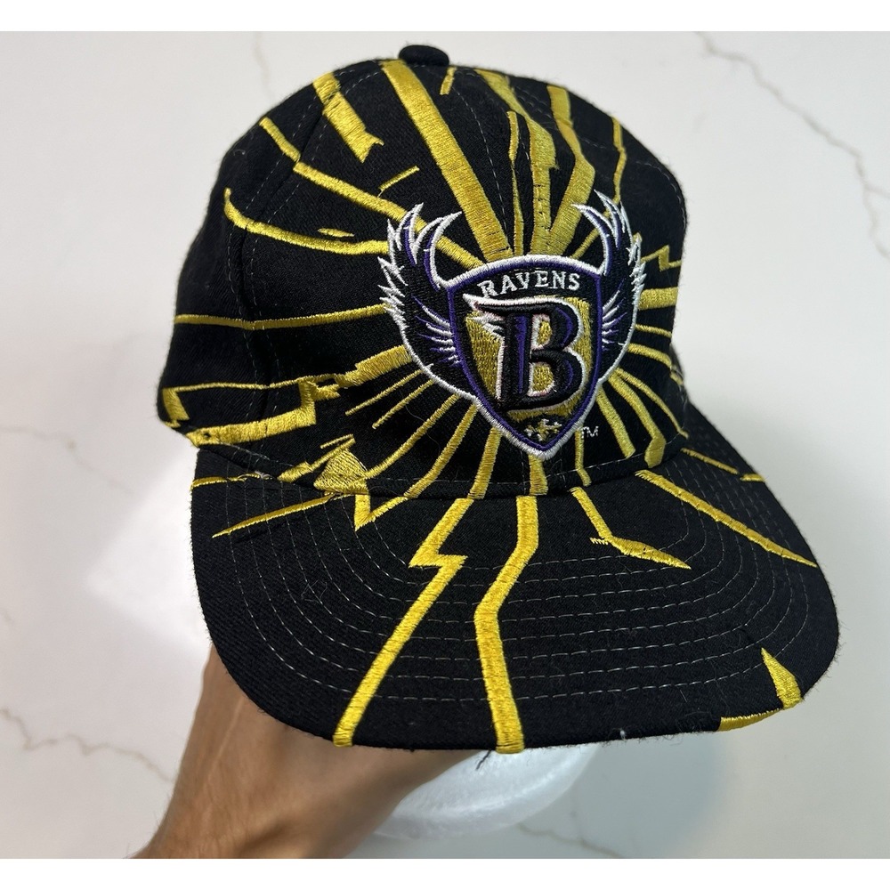 Vintage Baltimore Ravens Starter Shatter Shockwave Snapback Hat Proline Wool